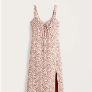 NEW Abercrombie cinch front midi dress